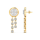Ivana Jewels Earrings Circle Diamond Drop Earrings