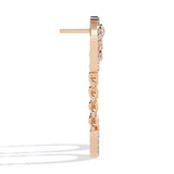 Ivana Jewels Earrings Classic Diamond U-Hoop Earrings