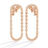 Ivana Jewels Earrings Classic Diamond U-Hoop Earrings