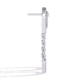 Ivana Jewels Earrings Classic Diamond U-Hoop Earrings