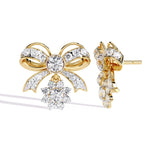Ivana Jewels Earrings Dainty Bow and Crystal Earrings