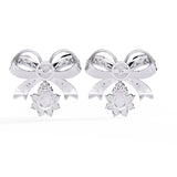 Ivana Jewels Earrings Dainty Bow and Crystal Earrings