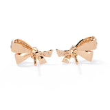 Ivana Jewels Earrings Delicate Diamond Bow Earrings