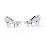 Ivana Jewels Earrings Delicate Diamond Bow Earrings