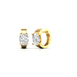 Ivana Jewels Earrings Diamond Huggie Earrings in Gold