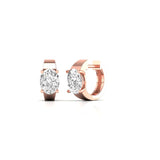 Ivana Jewels Earrings Diamond Huggie Earrings in Gold