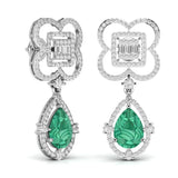 Ivana Jewels Earrings Fancy Shape Diamonds & Round Shape Diamonds Earring