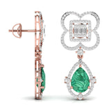 Ivana Jewels Earrings Fancy Shape Diamonds & Round Shape Diamonds Earring
