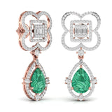 Ivana Jewels Earrings Fancy Shape Diamonds & Round Shape Diamonds Earring