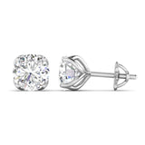 Ivana Jewels Earrings Four-Prong Diamond Stud Earrings