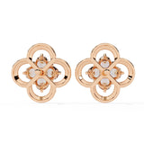 Ivana Jewels Earrings Four-Stone Clover Diamond Earrings