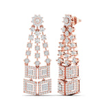 Ivana Jewels Earrings Geometric Diamond Dangle Earrings