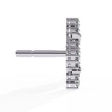 Ivana Jewels Earrings Geometric Diamond Stud Earrings