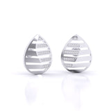 Ivana Jewels Earrings Gleaming Leaf Pattern Diamond Earrings