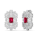 Ivana Jewels Earrings Gold Emerald Drop Earrings
