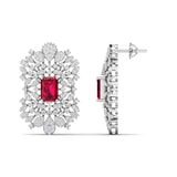 Ivana Jewels Earrings Gold Emerald Drop Earrings