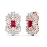 Ivana Jewels Earrings Gold Emerald Drop Earrings
