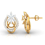 Ivana Jewels Earrings Marquise & Round Diamond Knot Earring