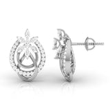 Ivana Jewels Earrings Marquise & Round Diamond Knot Earring