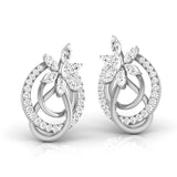 Ivana Jewels Earrings Marquise & Round Diamond Knot Earring