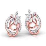 Ivana Jewels Earrings Marquise & Round Diamond Knot Earring