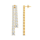Ivana Jewels Earrings Minimalist Diamond Bar Earrings
