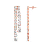 Ivana Jewels Earrings Minimalist Diamond Bar Earrings
