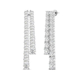 Ivana Jewels Earrings Minimalist Diamond Bar Earrings