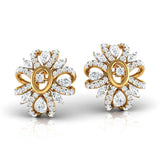 Ivana Jewels Earrings Pear, Marquise & Round Diamond Clustered Stud Earrings