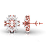 Ivana Jewels Earrings Pear, Marquise & Round Diamond Clustered Stud Earrings