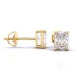 Ivana Jewels Earrings Radiant Cut Solitaire Earrings