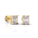 Ivana Jewels Earrings Radiant Cut Solitaire Earrings