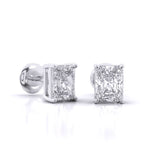 Ivana Jewels Earrings Radiant Cut Solitaire Earrings