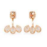 Ivana Jewels Earrings Rectangular and Teardrop Diamond Earrings