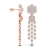 Ivana Jewels Earrings Round Cut Diamonds Dangler Earring