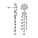 Ivana Jewels Earrings Round Cut Diamonds Dangler Earring
