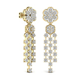 Ivana Jewels Earrings Round Cut Diamonds Dangler Earring