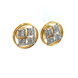 Ivana Jewels Earrings Round cut Diamonds Studded Earrings