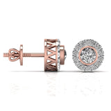 Ivana Jewels Earrings Round Cut Diamonds Studs Earring