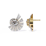 Ivana Jewels Earrings Round Diamond Cluster Earrings
