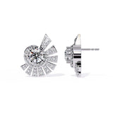 Ivana Jewels Earrings Round Diamond Cluster Earrings