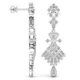 Ivana Jewels Earrings Royal Style Round Cut Diamond Dangler Earring
