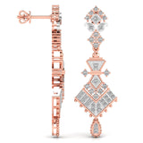 Ivana Jewels Earrings Royal Style Round Cut Diamond Dangler Earring