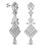 Ivana Jewels Earrings Royal Style Round Cut Diamond Dangler Earring