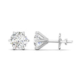 Ivana Jewels Earrings Six-Prong Diamond Stud Earrings