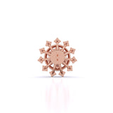 Ivana Jewels Earrings Snowflake Diamond Studs