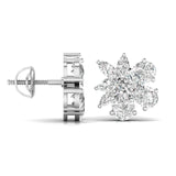 Ivana Jewels Earrings Solitaire Pear Shape & Marquise Shape Diamonds Fancy Earring