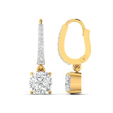 Ivana Jewels Earrings Square Cushion Diamond Dangle Earrings