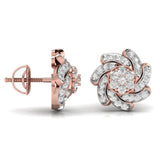 Ivana Jewels Earrings Swirl Design Studs