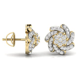 Ivana Jewels Earrings Swirl Design Studs
